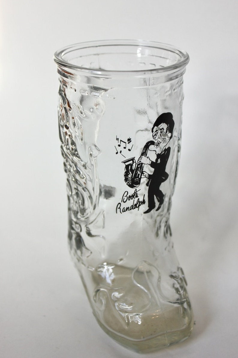 Vintage Bootshaped Beer Glass Mug Boots Randolph Bar Decor Etsy