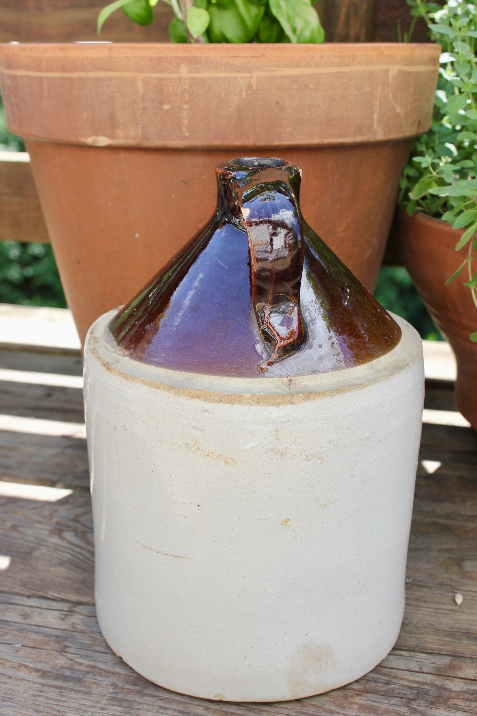 Antique 2Toned Stoneware Jug Molasses Jug Moonshiners Jug Etsy