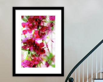 The Garden Series 4, Limited Edition Print, Giclee Fine Art Print, multiple exposure, Canvas gallery Wrap, metal print, flowers, floral