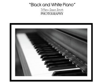 Piano Photo, Piano Print, Piano Picture, Piano photography, Black and White, BW Piano, Musician Print, Music gift, Piano Teacher, 77 keys