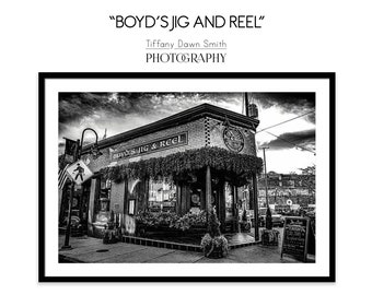 Pub Photo, Bar Photo, Architecture Photo, Restaurant Print, Black and White, Knoxville Photo, Scotland Photo, Great Britain, Music, Old City