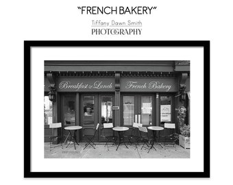 French Bakery, Cafe Photo, Cafe Photography, Cafe Print, Paris Cafe, French Cafe, Kitchen wall art, street cafe, coffee lover, Bakery Photo