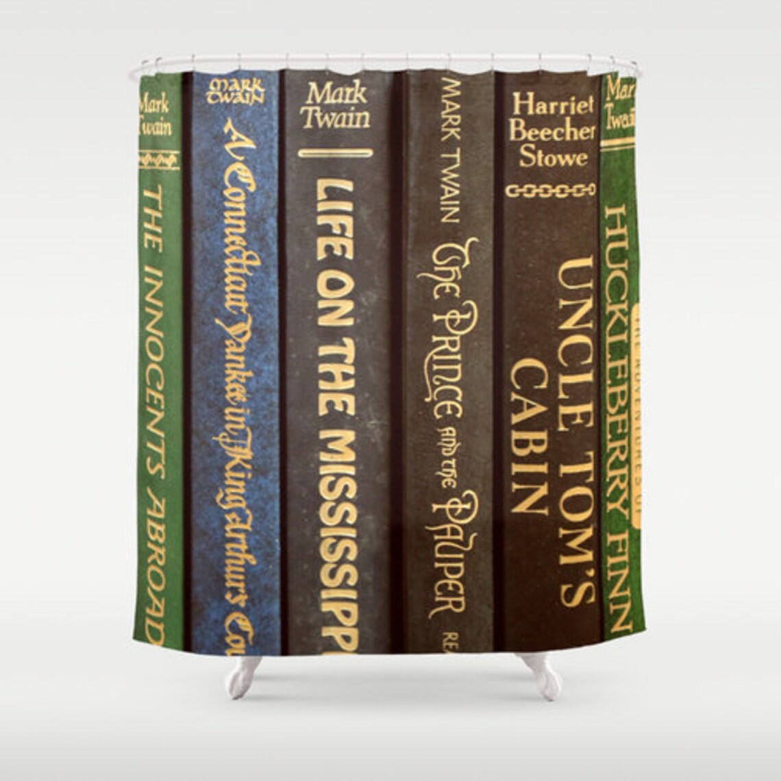 Book Shower Curtain Book Lovers Bath Books Bathroom Love Etsy