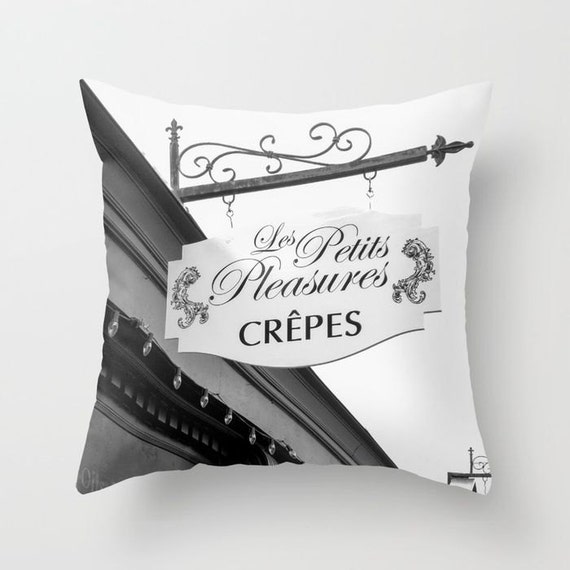 French Pillow France Pillow Paris Pillow Crepes Pillow Etsy