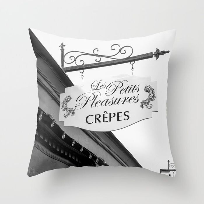 French Pillow France Pillow Paris Pillow Crepes Pillow Etsy