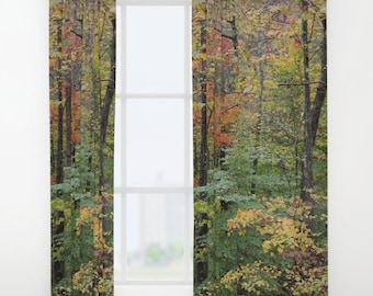 Herbst Vorhänge, Herbst Vorhänge, Herbst Fenster Vorhänge, Natur Vorhänge, Herbst Vorhänge, Herbst Vorhänge, Foto Vorhänge, Bäume, Blätter, Wälder