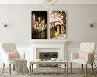 Pink Photo Set, Photography Set, Romantic Artwork, Bleak House, Twisted Tree, Hearts Graffiti Duo Two Soft Dreamy Garden Stairs Gothic