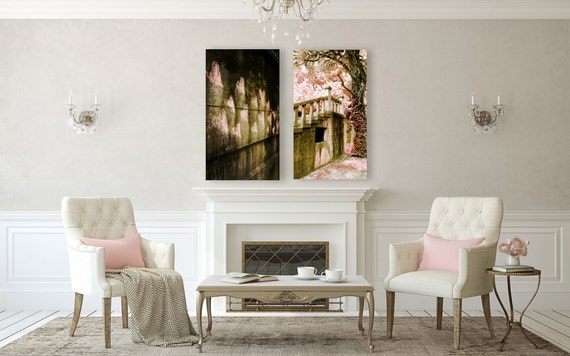 Pink Photo Set, Photography Set, Romantic Artwork, Bleak House, Twisted Tree, Hearts Graffiti Duo Two Soft Dreamy Garden Stairs Gothic