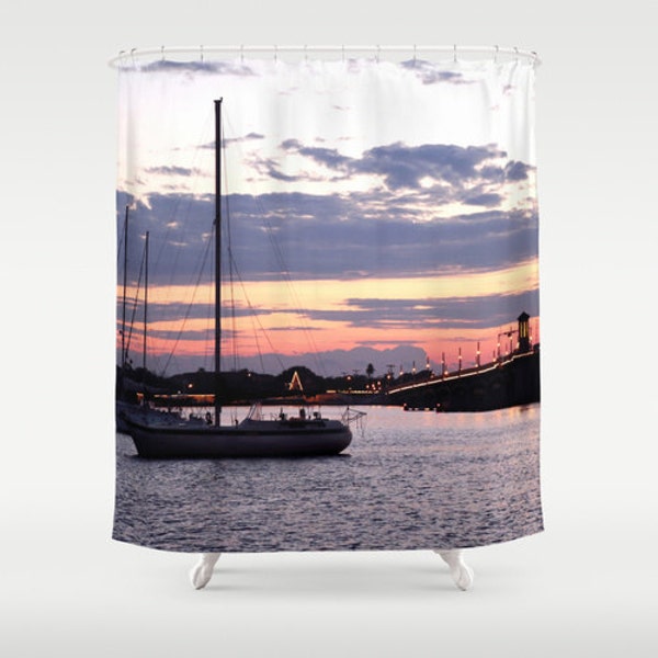 Boat Shower Curtain Etsy