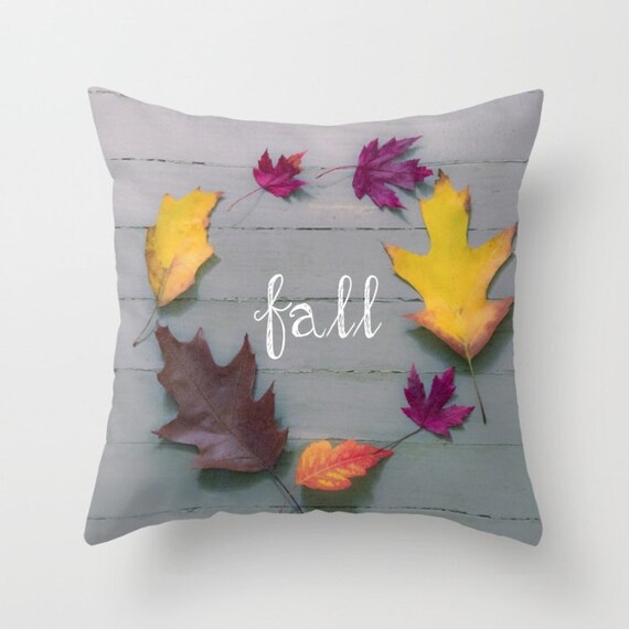 Fall Pillow Cover Fall Pillow Fall Leaves Pillow Fall Throw Etsy