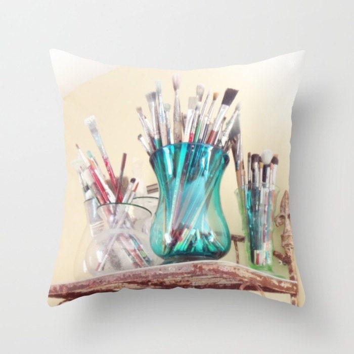 Artist Pillow, Art Pillow Cover, Artist Throw Pillow, Art Lover, Artist
