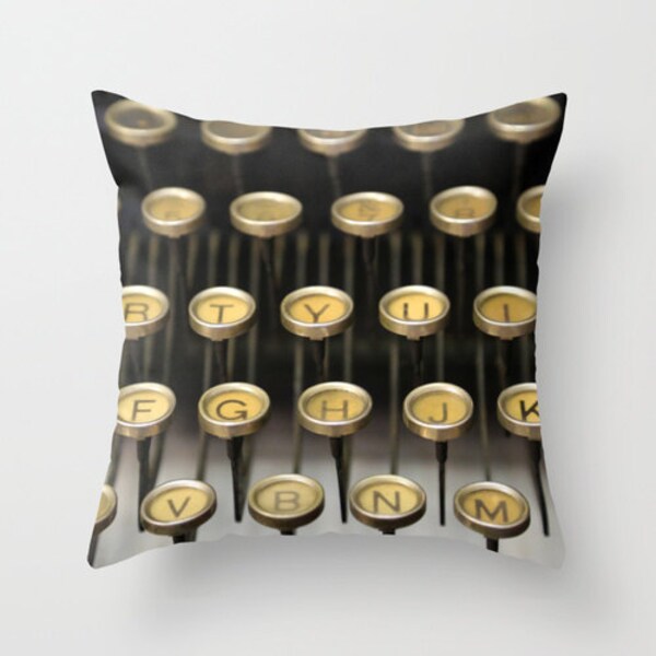 Typewriter Pillow Etsy