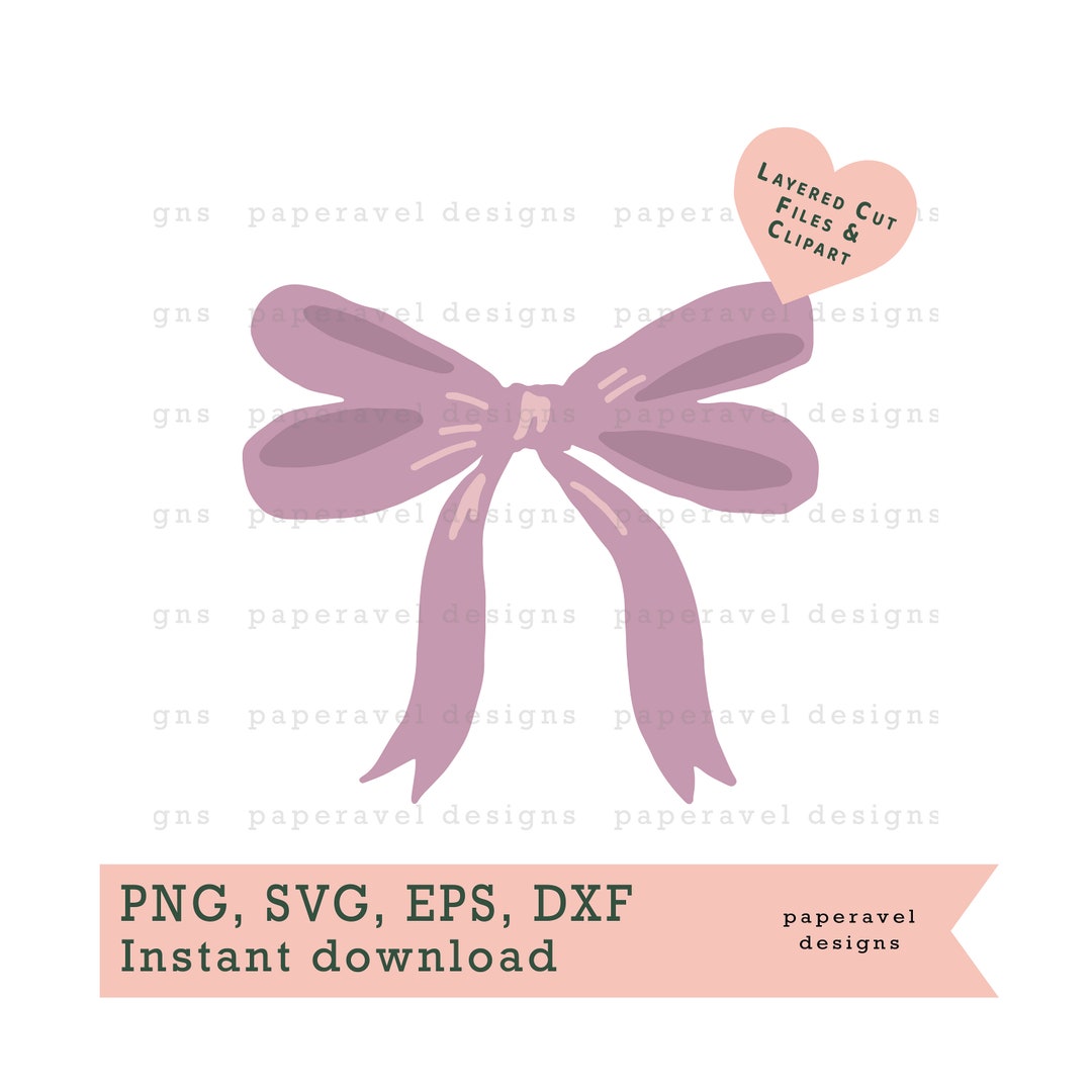 Layered Ribbon Svg Ribbon Svg, Ribbon Clipart, Ribbon Cut Files, Cute Ribbon Svg Cut File ...