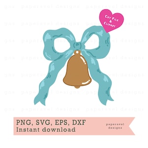 Jingle Bell Svg, Svg, cloche qui sonne, grelot Png, dessins de Noël Cricut, fichier Silhouette, cloches de Noël, Svg Dxf Png Jpg Pdf
