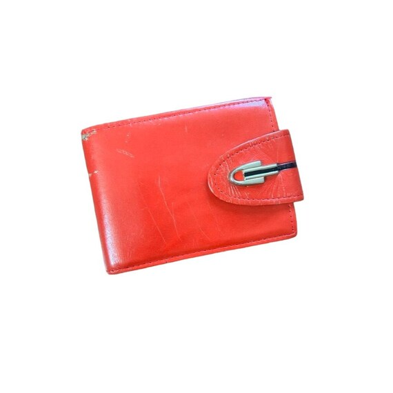 Wallet cowhide, Red