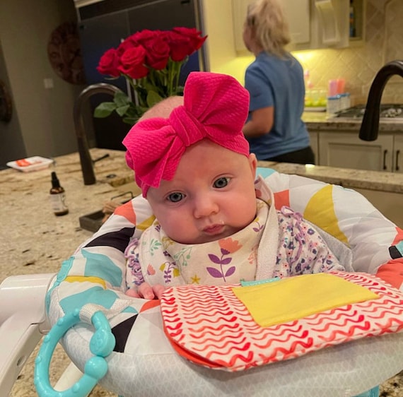 Buy Bright Fuchsia Bow Headband, Baby Girl Head Wrap, Big Newborn