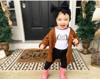 Black Baby Bow Headwrap: Hand-Cut Infant Head Wrap