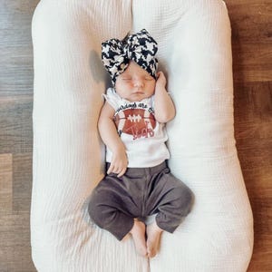 Newborn Houndstooth Headband Baby, Girl Headwrap Bows*