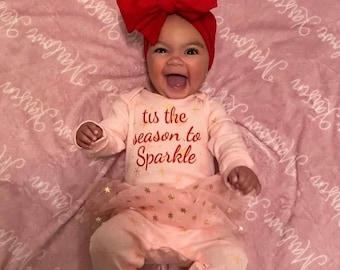 Red Baby Girl Bow Headband, Head Wrap Bows