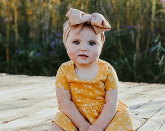 Headwrap Bows, Camel Baby Girl Bow Headband