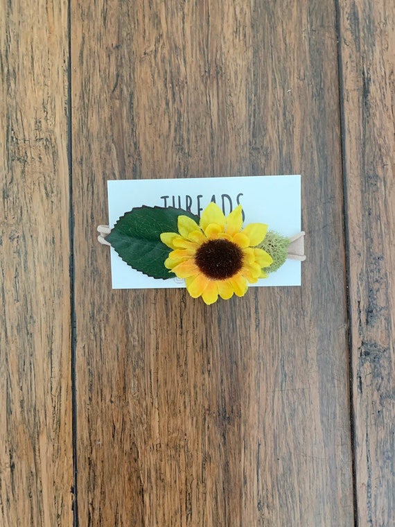 baby girl sunflower headband