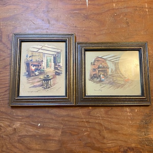 Set of Two framed Paul Porter prints