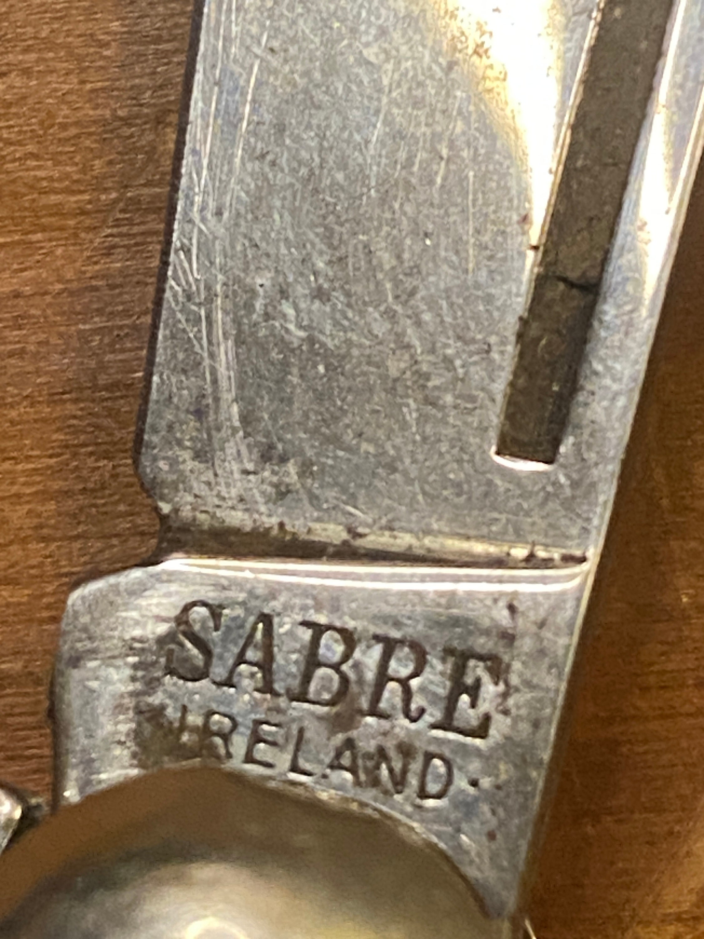 Black Handled Sabre Ireland 2 Bladed Pocket Knife Etsy