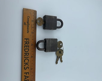 Vintage Master Lock No.77 Padlock, Includes Key Nice Condition