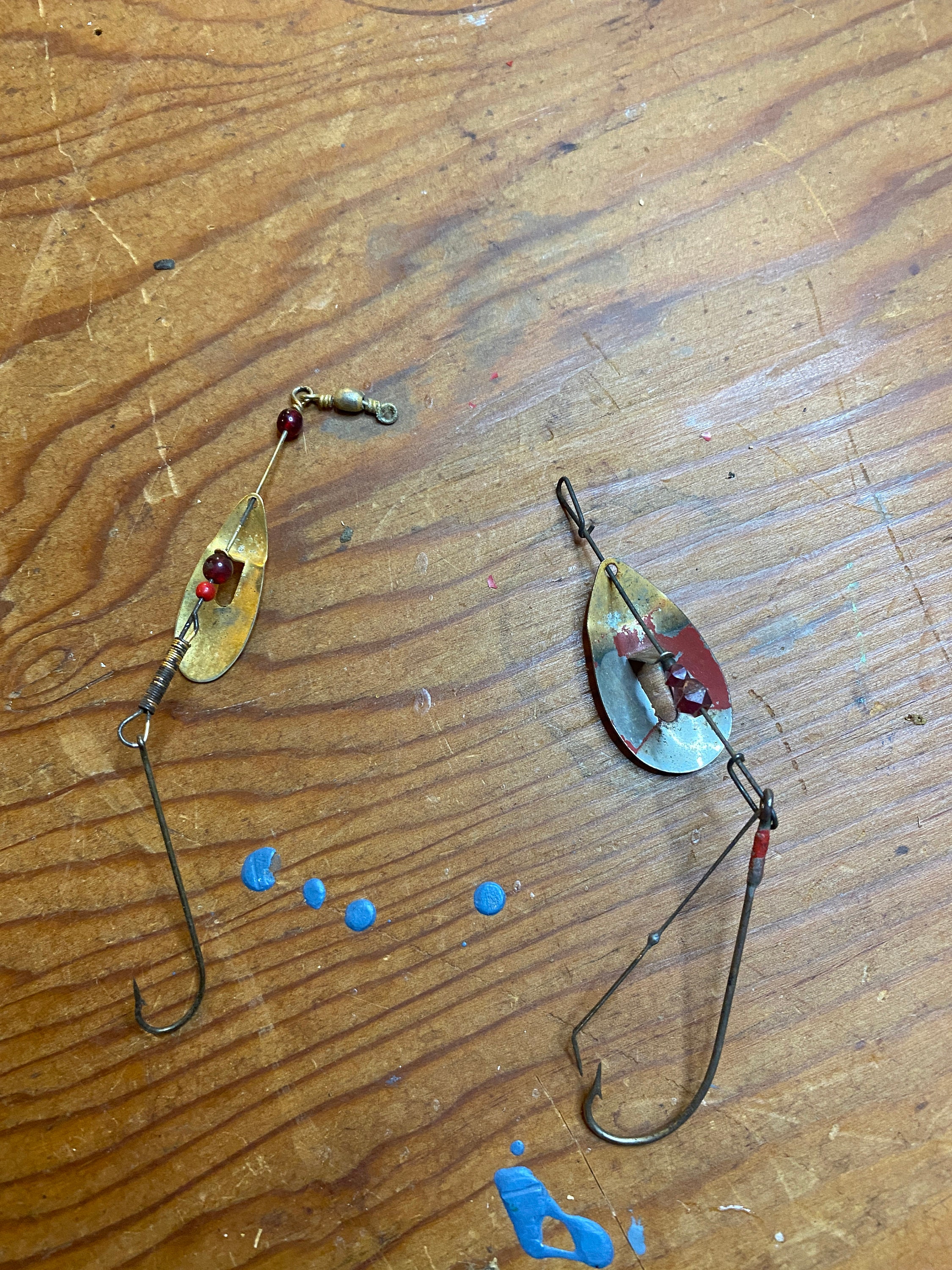 Set of Two June Bug Fishing Lures 
