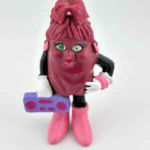 Vintage California Raisin Figurine with Pink Heels