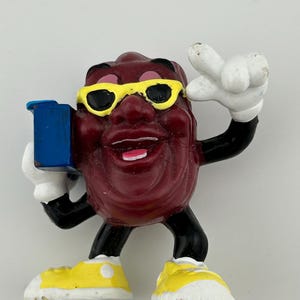 California Raisin with blue boombox