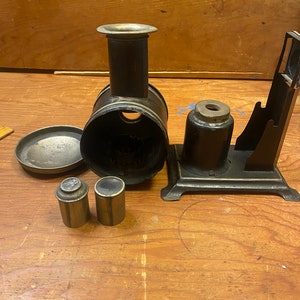 Very Old “Magic Lantern” with Slides In wooden box