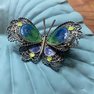 Antique Butterfly Brooch - Etsy