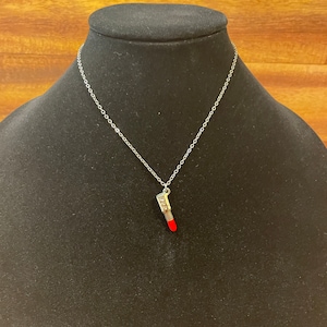 Necklace with Lipstick Charm