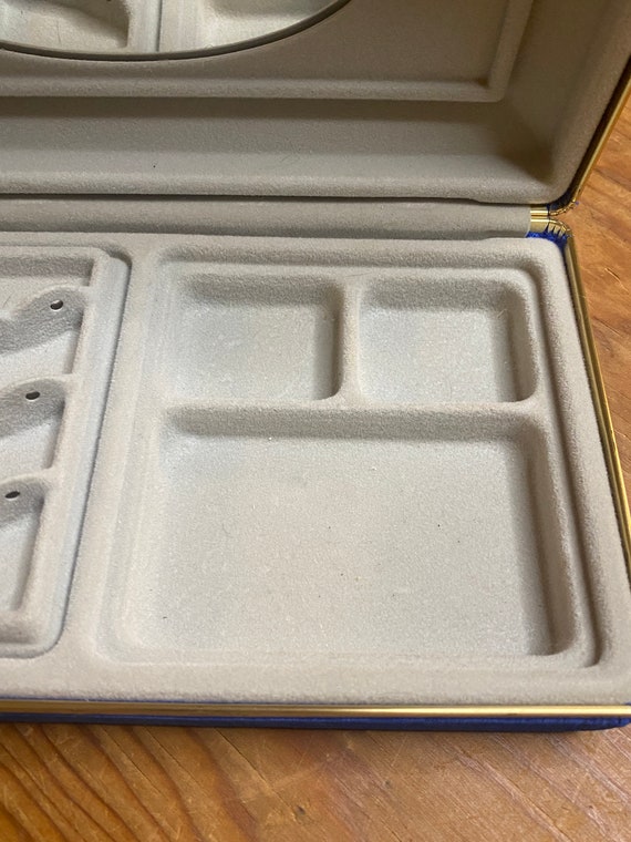 Royal Blue jewelry box dresser keepsake case fami… - image 3
