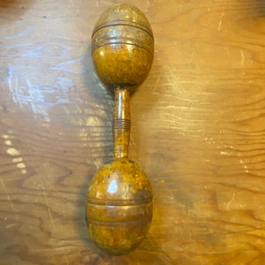 Vintage Wooden Dumbbell