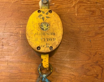 BTC yellow double pulley with Blue Hook