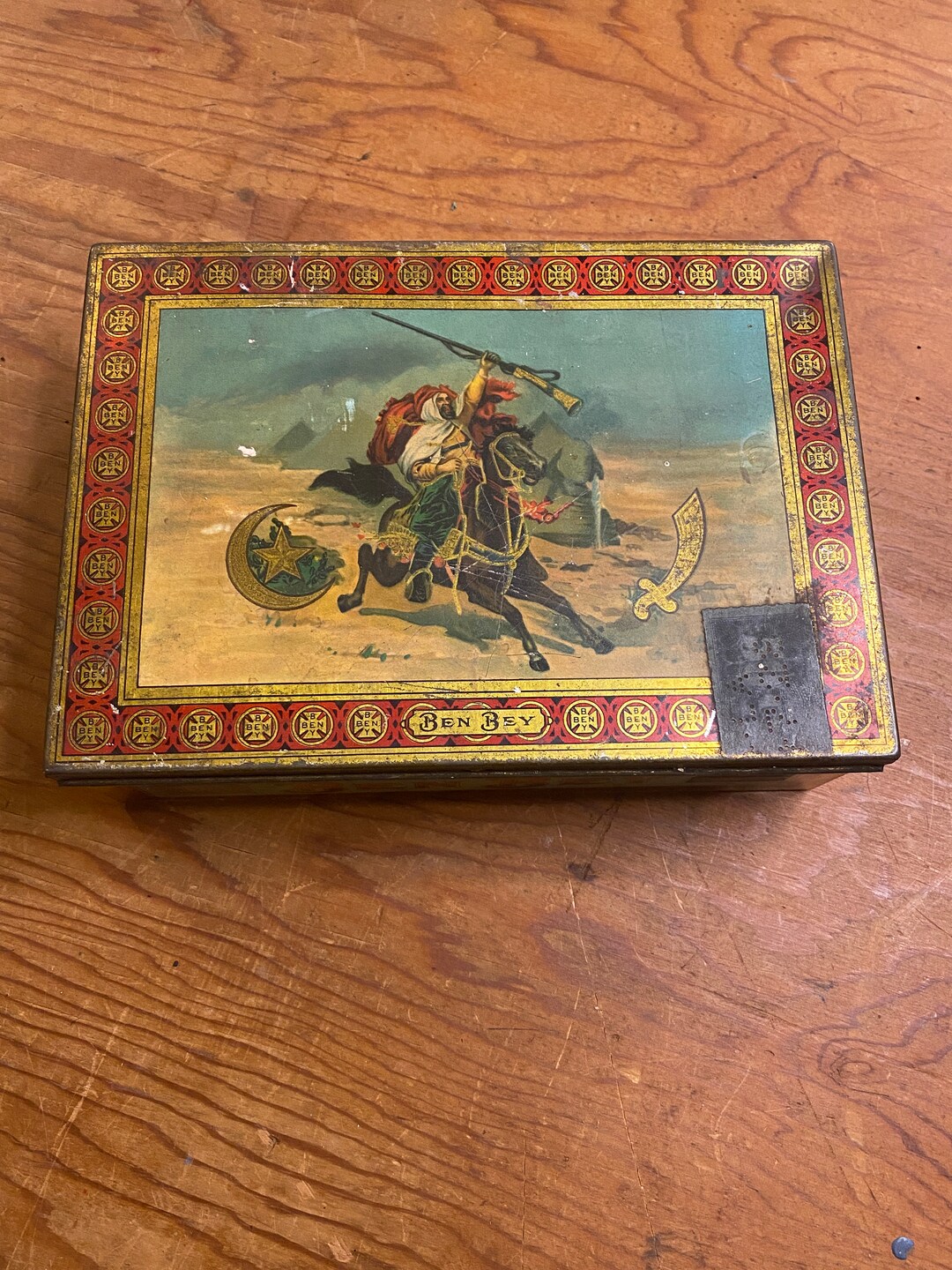 Cigar Box Metal Ben Bey Tobacco Tin Box Tobacco Cigarette Cigar Ben Bey