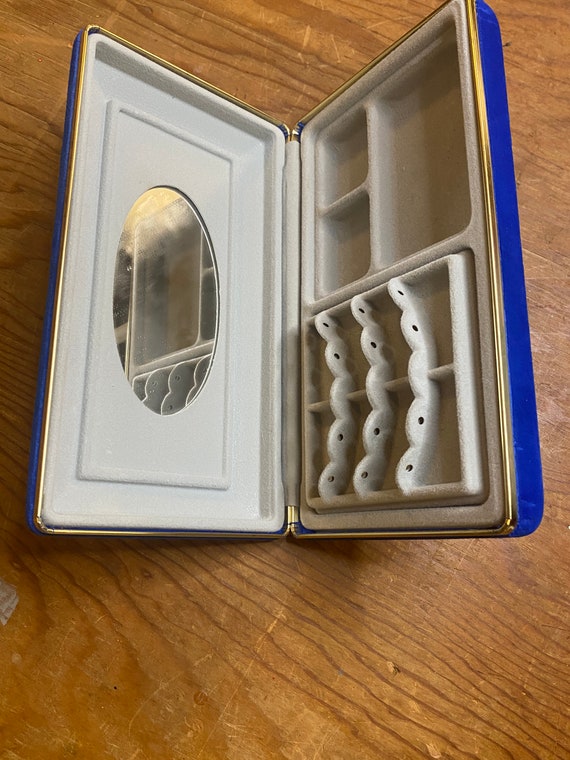 Royal Blue jewelry box dresser keepsake case fami… - image 5