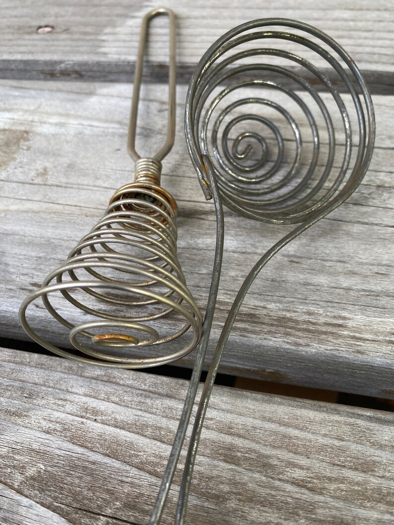 Vintage Egg Separator and Spring Coil Whisk Etsy