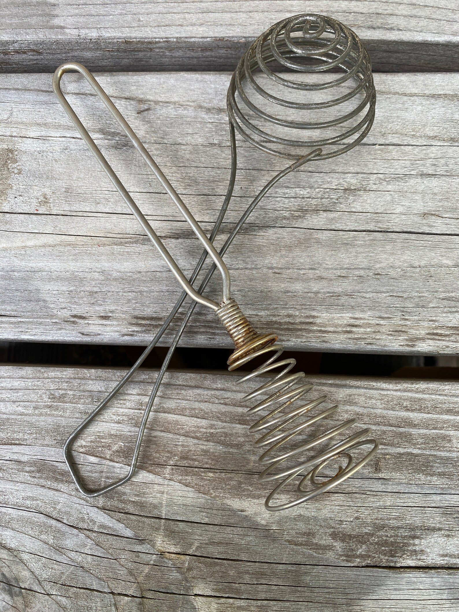 Vintage Egg Separator and Spring Coil Whisk Etsy