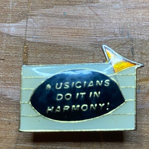 Pin musician Small Pin Musicians guitar pick sock hop music