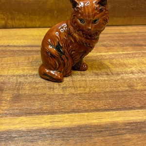 Ceramic cat figurine for display cat decor cat lovers gift for them I love cats more cats and decor