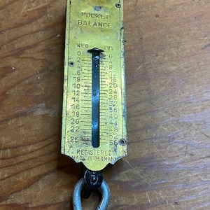 56 Pound Pocket Balance Brass Hand Scale