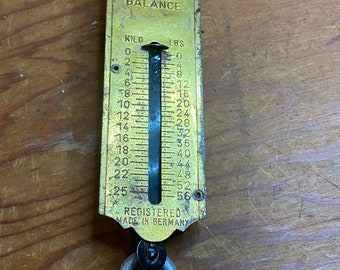 56 Pound Pocket Balance Brass Hand Scale