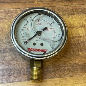 De meter naar het westen gaat tot 200 psi