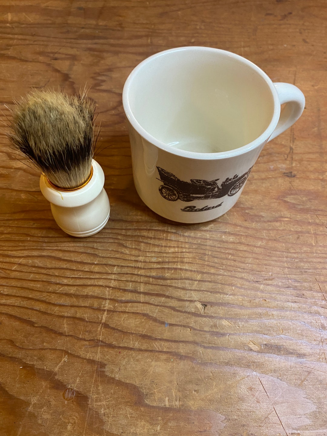 Packard Shaving Mug With Brush - Etsy