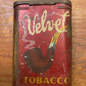 Vintage Velvet Tobacco Tin