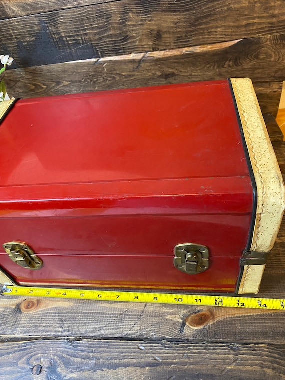 Red TWA Small Suitcase - image 9