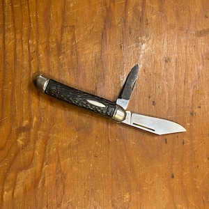 Black Handled Sabre Ireland 2 Bladed Pocket Knife - Etsy
